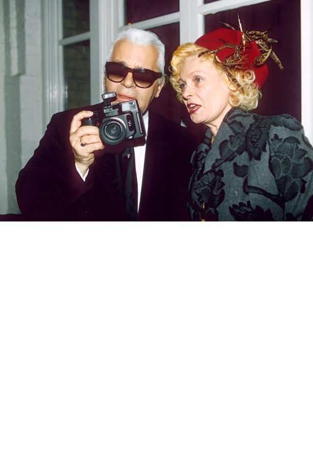 Karl Lagerfled Hangs With Vivienne Westwood During A Friends Wedding, 1997
