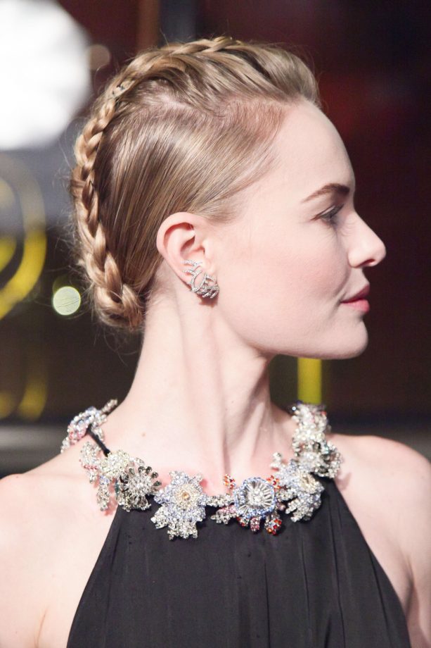 Kate Bosworth Styles A Sophisticated Nape Plait, 2013