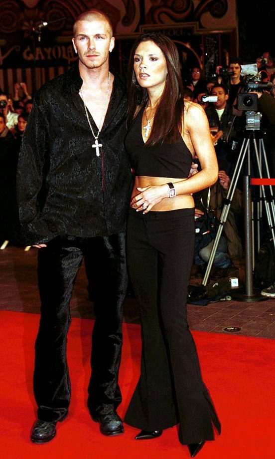 Victoria Beckham With David Beckham At The NRJ Music Awards, 2001