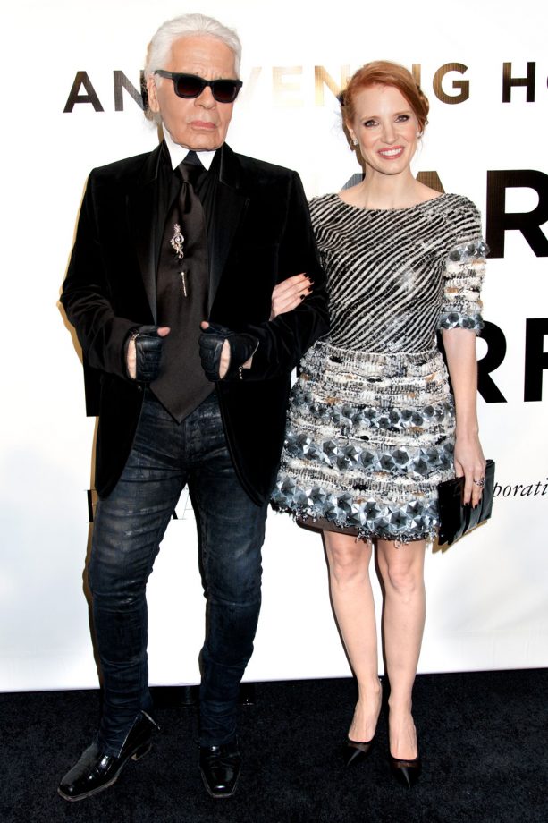 Jessica Chastain Attends An Evening Honouring Karl Lagerfeld In New York, 2013