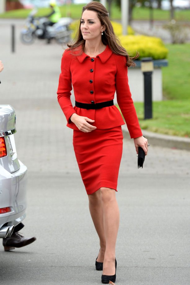 Kate Middleton Stuns In Luisa Spagnoli For Her Visit To Christchurch, 2014