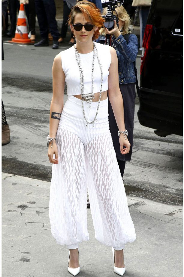 Kristen Stewart Makes A Statement In Chanel At Paris Fashion Week, 2014