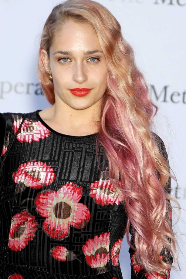 Jemima Kirke Adds A Pink Hue To Her Long Curls For The Metropolitan Opera Season Opening, 2014