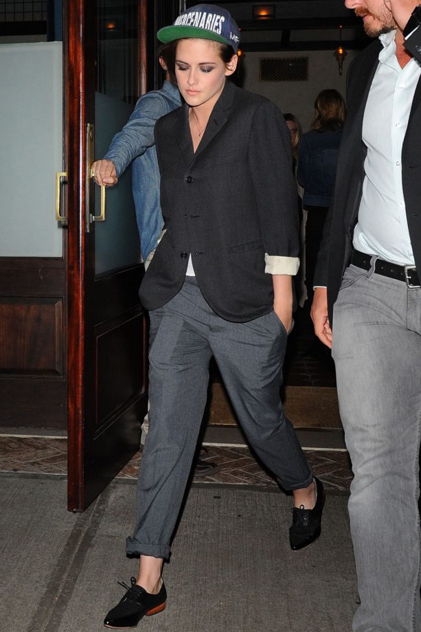 Kristen Stewart Works The Tailored Trend Out And About In New York, 2014