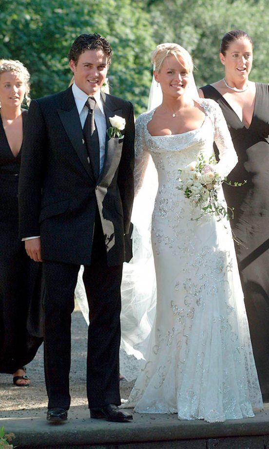 Davinia Taylor Married Dave Gardner In Cheshire, July 2003