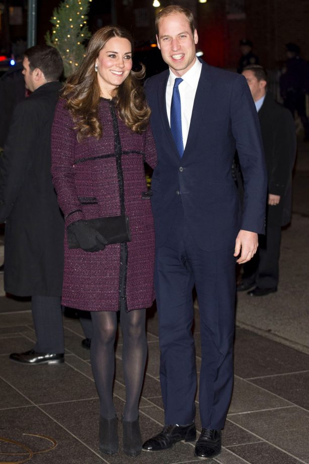 Kate Middleton Wears A Coat By Seraphine For Her And Prince William's Arrival In The US, 2014