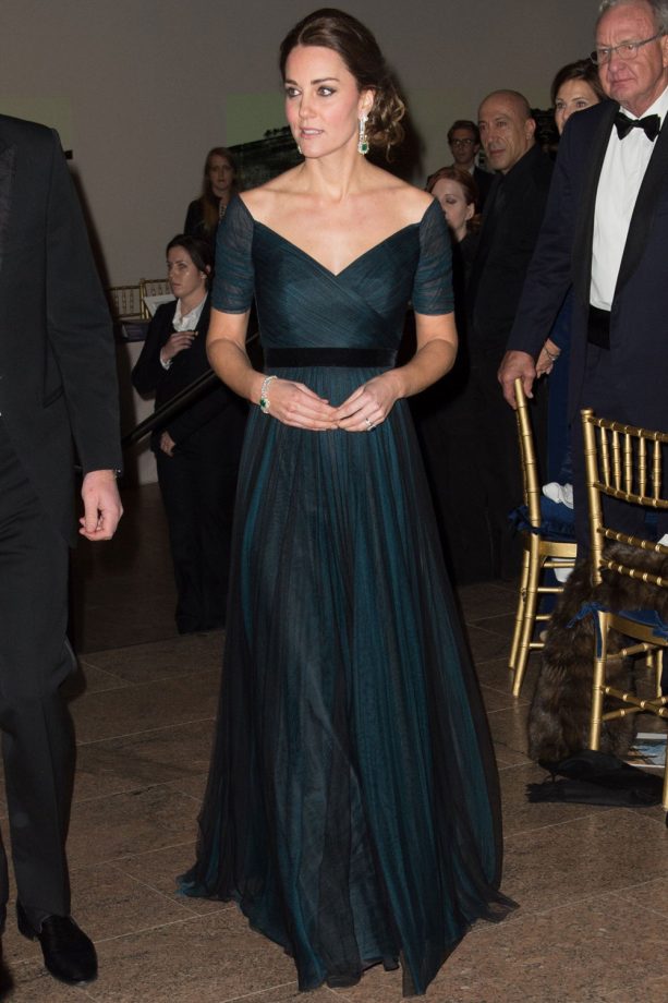 Kate Middleton Wears Jenny Packham For The St Andrews 600th Anniversary Ball In New York, 2014