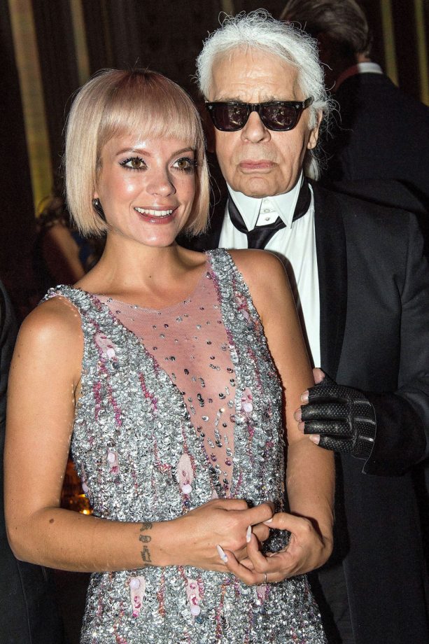 Karl Lagerfeld Hangs With His Muse Lily Allen At The 61st Rose Ball In Monte Carlo, 2015
