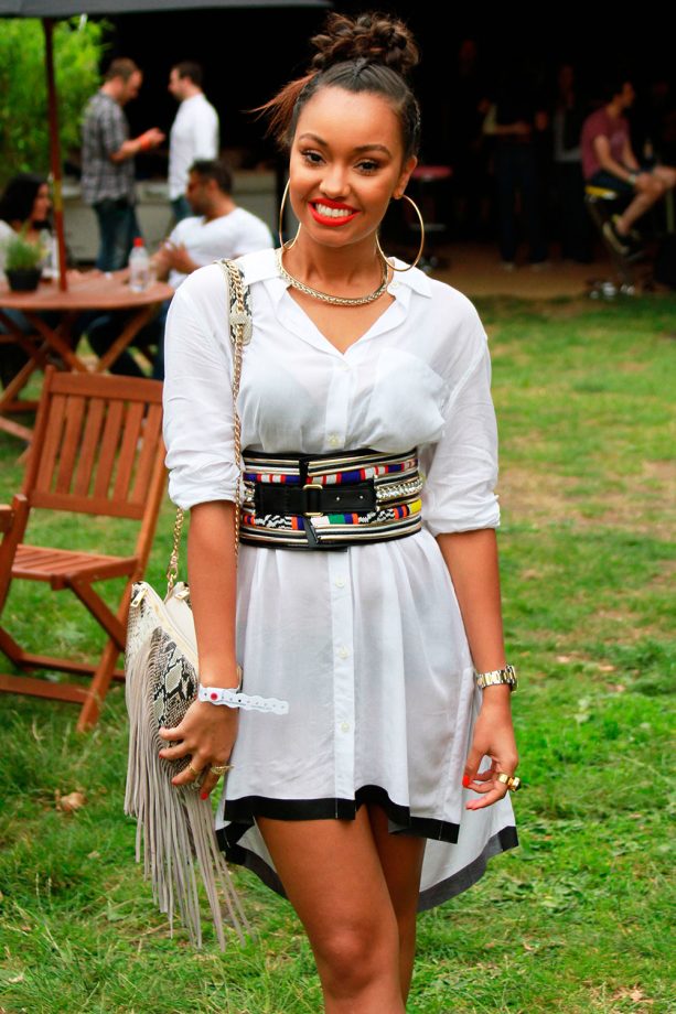 Leigh-Anne Pinnock From Little Mix Stops For A Snap At Wireless Festival, 2015