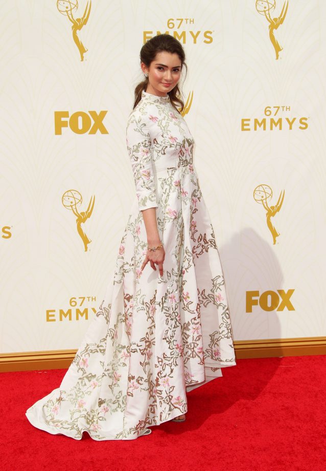 Emily Robinson At The Emmy Awards, 2015