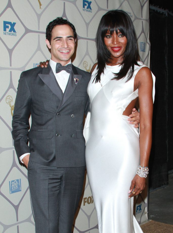 Zac Posen And Naomi Campbell At The Emmy Awards, 2015
