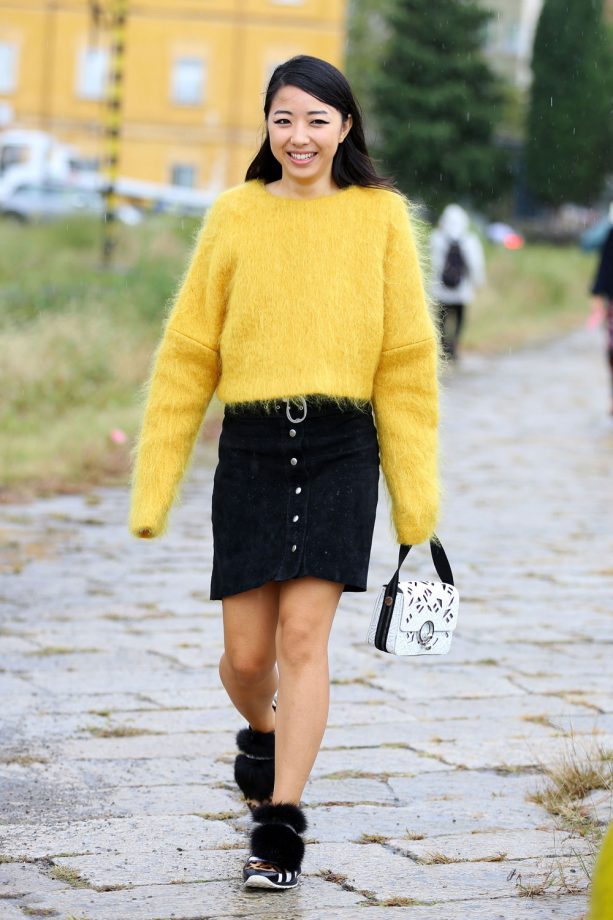 Keep Comfy In A Mohair Primary Knit For Those Cold Days, And Still Look Great!