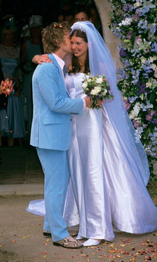 Jools Oliver And Jamie Oliver At Their Colourful Wedding, 2000