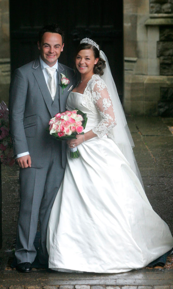 Where's Dec? Lisa Armstrong At Her Wedding To Ant McPartlin, July 2006