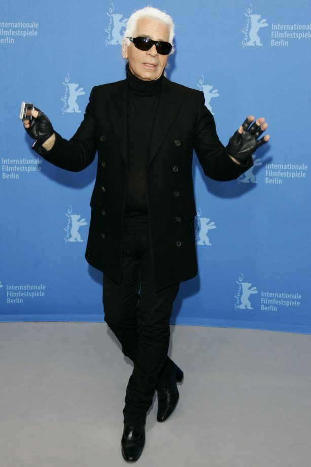 Karl Lagerfeld Wears His Infamous Polo Neck Jumper To The Berlin Film Festival, 2007