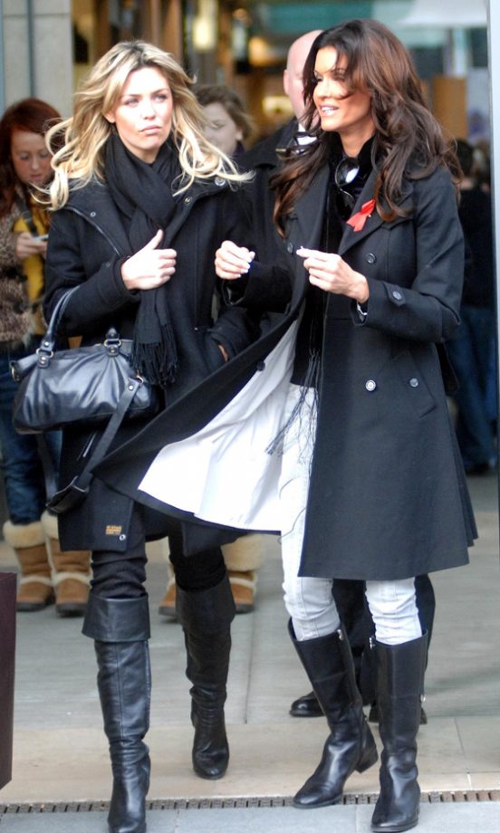 Abbey Clancy Joined Janice Dickinson For A Spot Of Retail Therapy At The Metquarter Shopping Centre In Liverpool, 2007