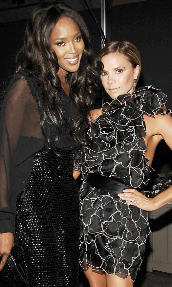 Victoria Beckham And Naomi Campbell At The CFDA Fashion Awards, 2008
