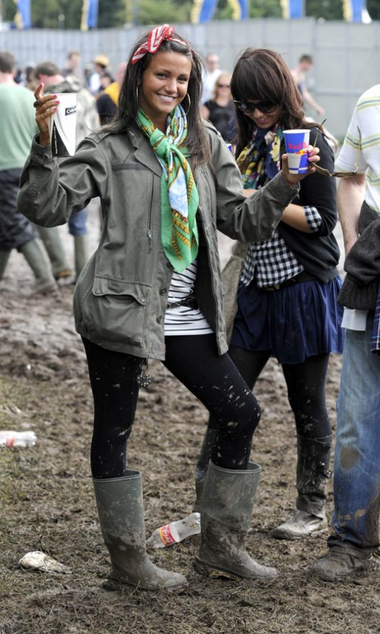 Michelle Keegan Parties In True Festival Style At V Festival,2008