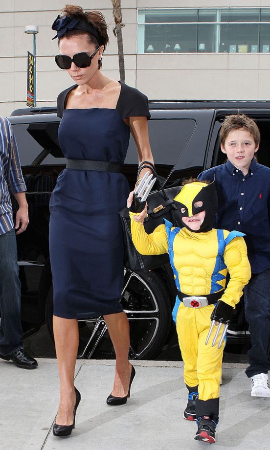 Victoria Beckham Out For Cruz's 4th Birthday Party, 2009