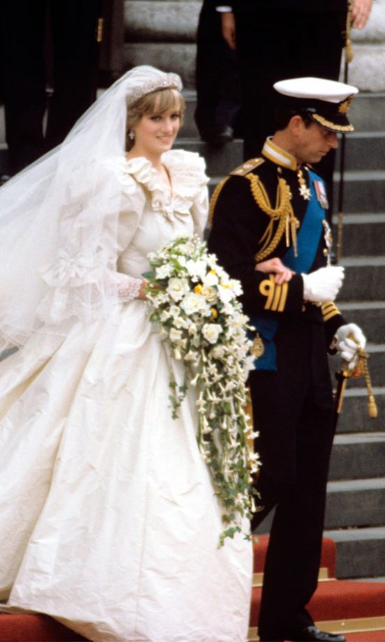 Diana Princess Of Wales At Her Wedding To Prince Charles At St Paul's Cathedral, July 1981