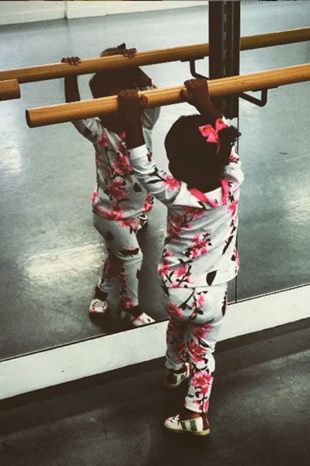 Rochelle Humes' Daughter Alaia-Mai Practices Her Dancing