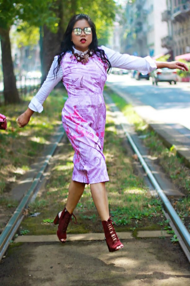 Rosaly Escueta In Her Milan Fashion Week Outfit, 2015