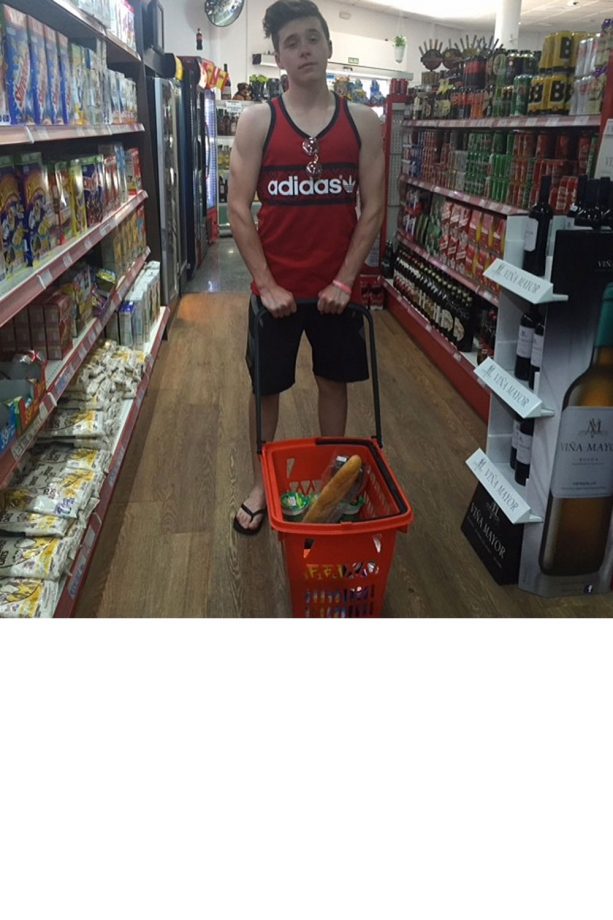 Brooklyn Beckham Does The Family Food Shop, 2015