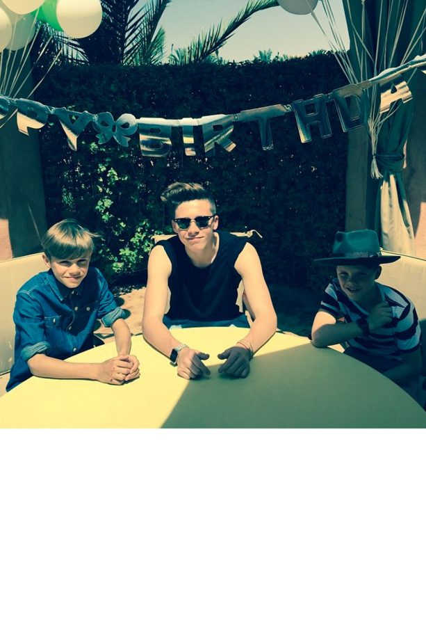 The Beckham Boys Have A Family Photo Whilst Celebrating Dad's Birthday In Morocco, 2015