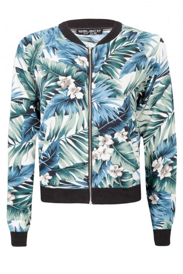Select Leafy Print Bomber Jacket, £16.99