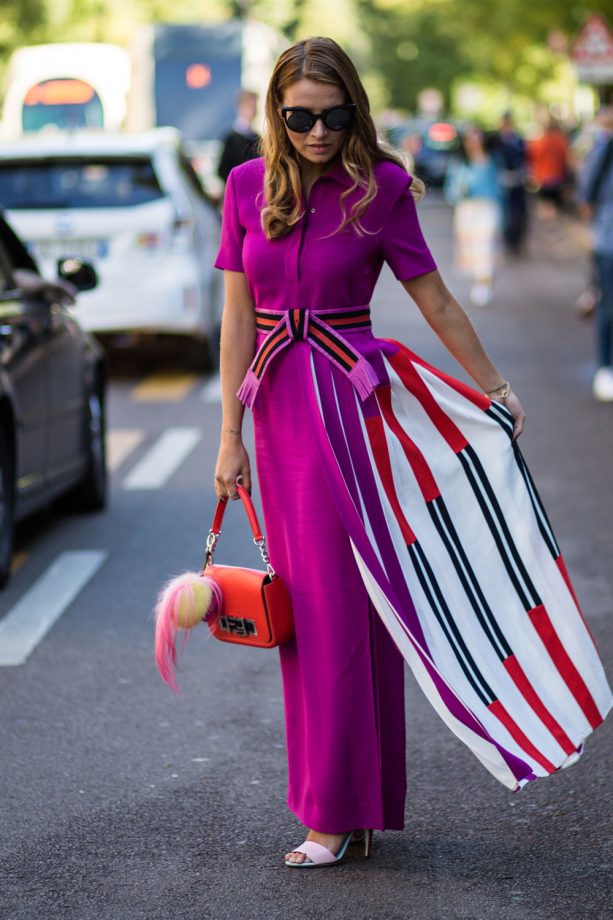A Moment In Fuschia For This Street Style Star