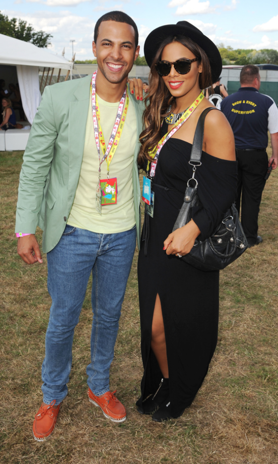 Marvin Humes And Rochelle Wiseman At Virgin Media’s V Festival, Chelmsford, 2013