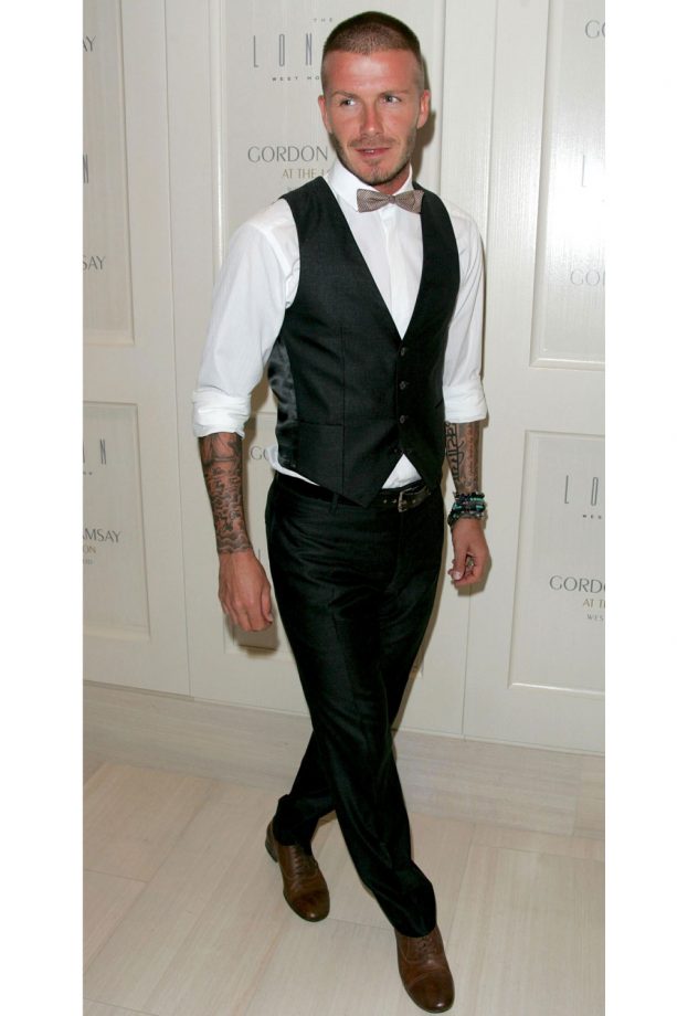David Beckham Even Makes A Dickey Bow Look Good, 2008