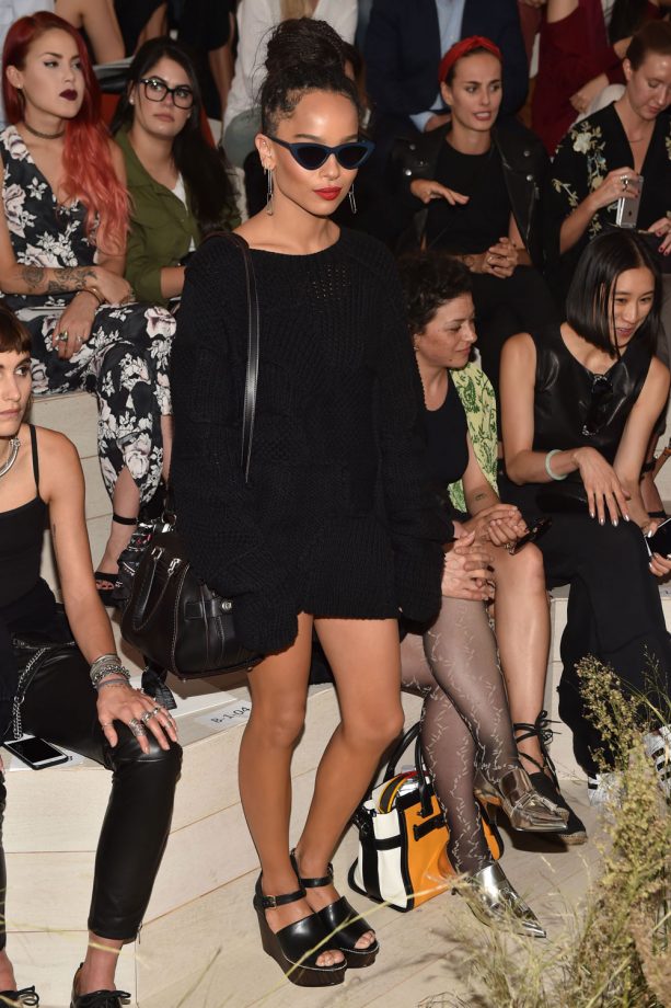 Zoe Kravitz Front Row At The Coach Show, 2015