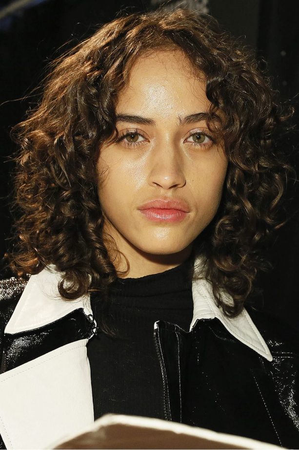 Model Backstage At BCBG MAXAZARIA, NYFW16