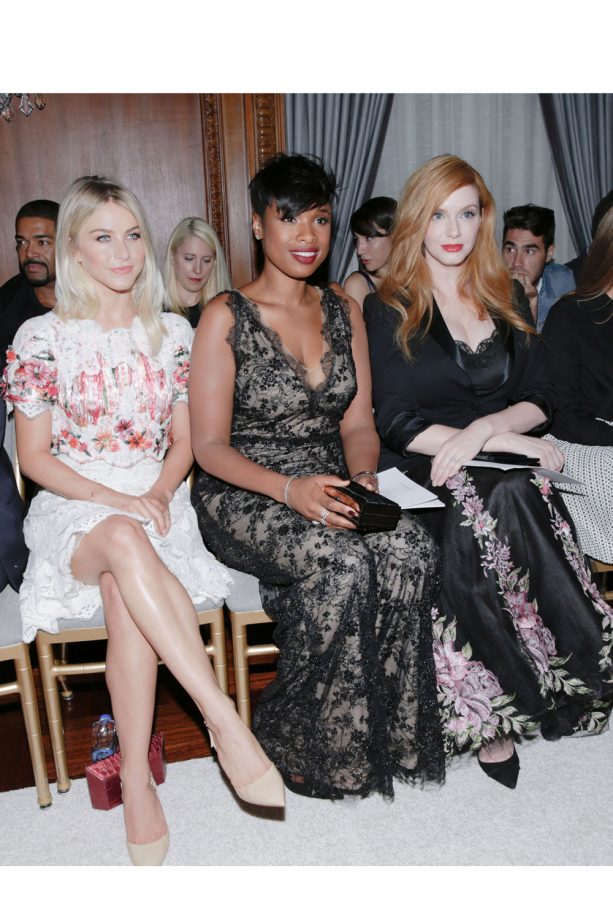 Julianne Hough, Jennifer Hudson, Christina Hendricks In The Front Row Marchesa Show, 2015