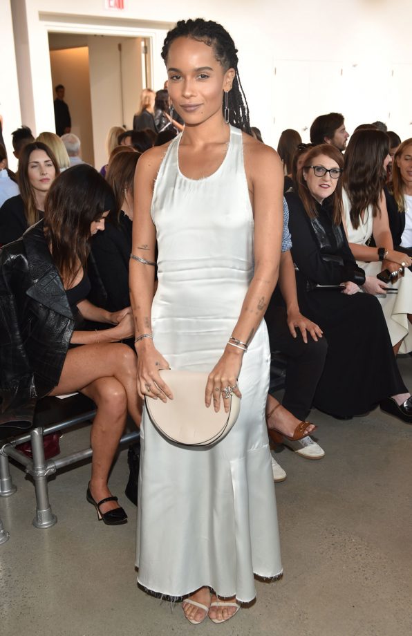 Zoe Kravitz Front Row At The Calvin Klein Show, 2015