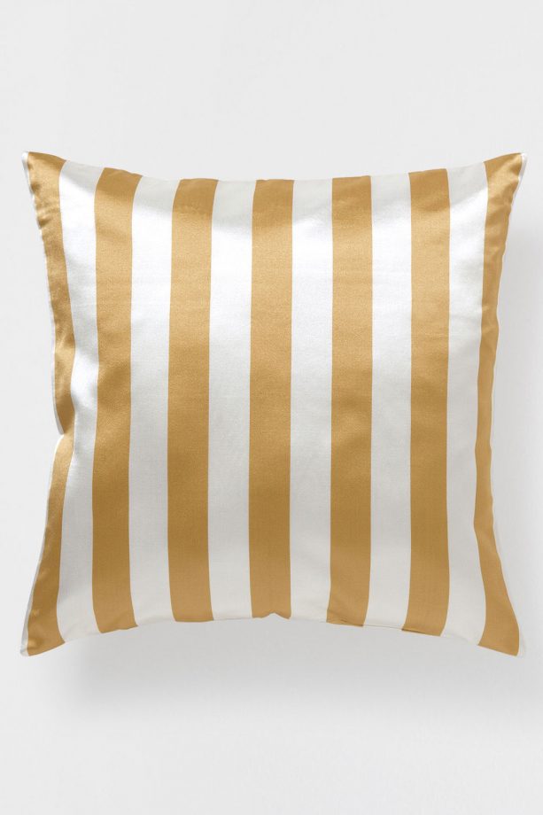 Zara Gold Striped Cushion, £19.99