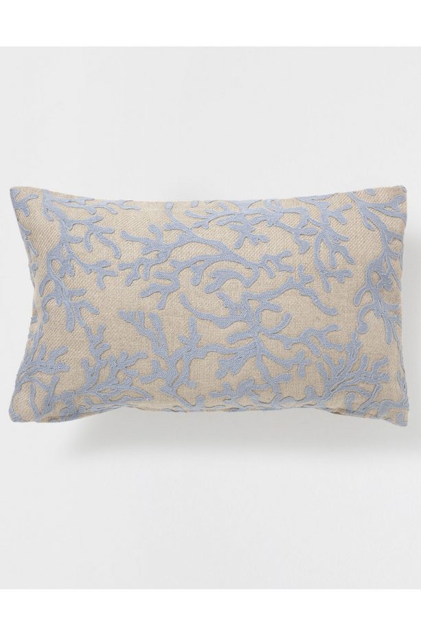Seaweed Embroidered Cushion, £19.99