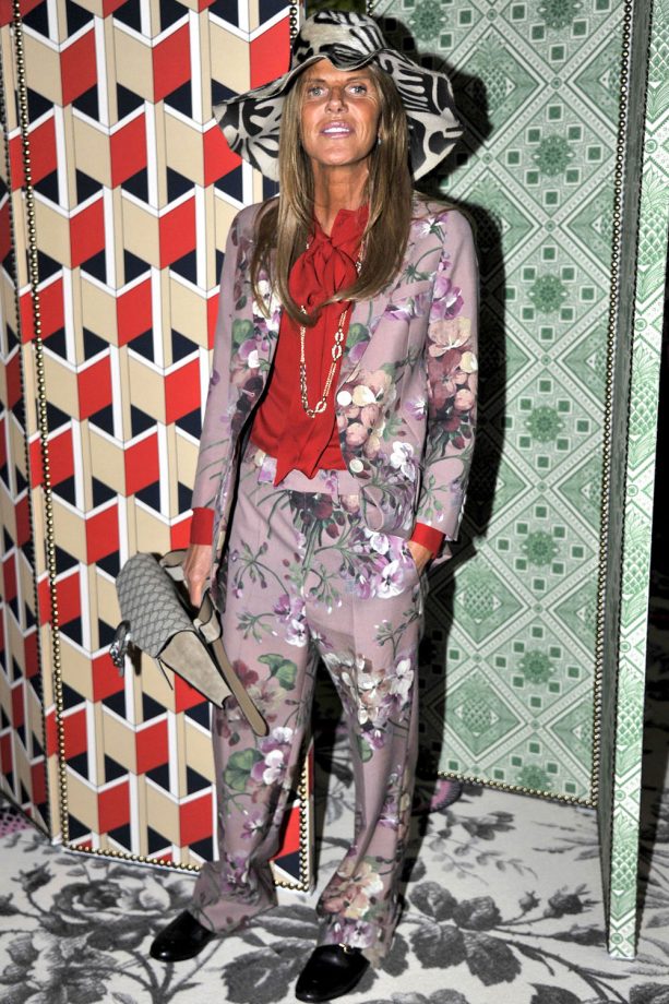 Anna Dello Russo At The Gucci Show, 2015