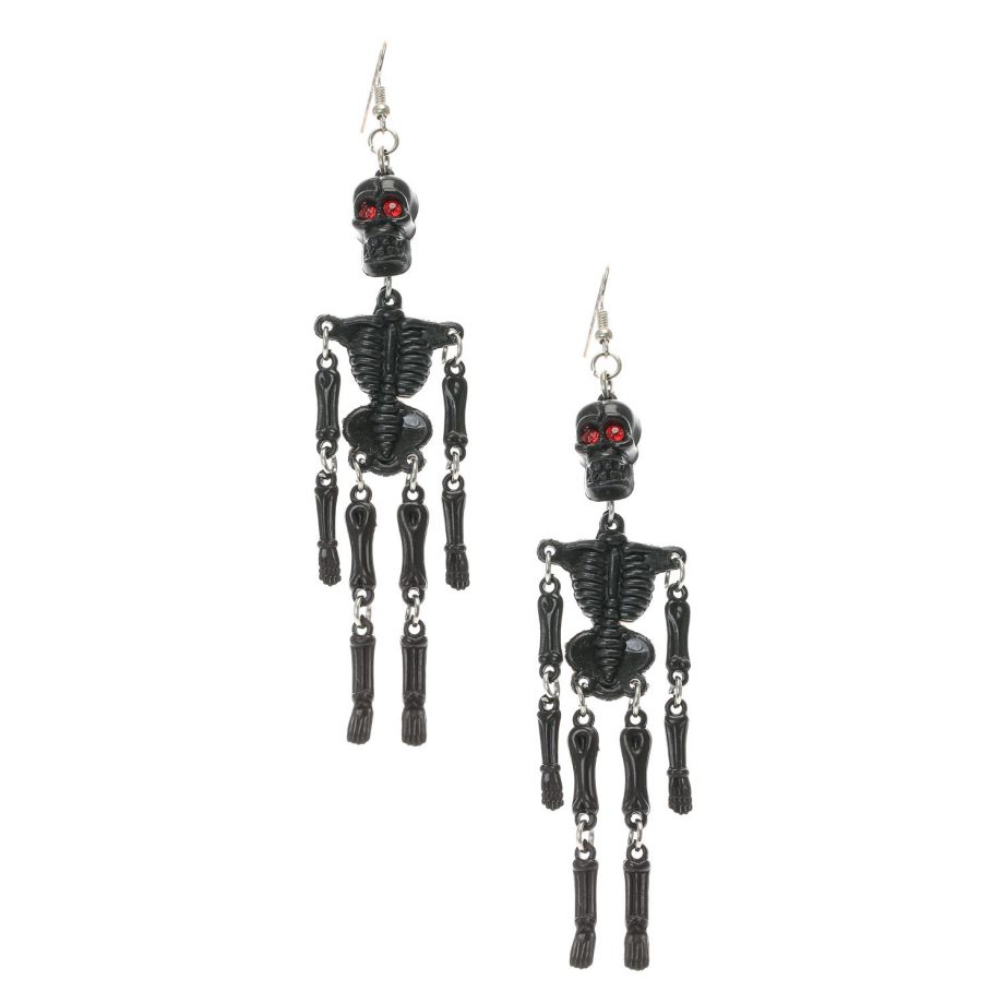 Skeleton earrings, £5, Claire's