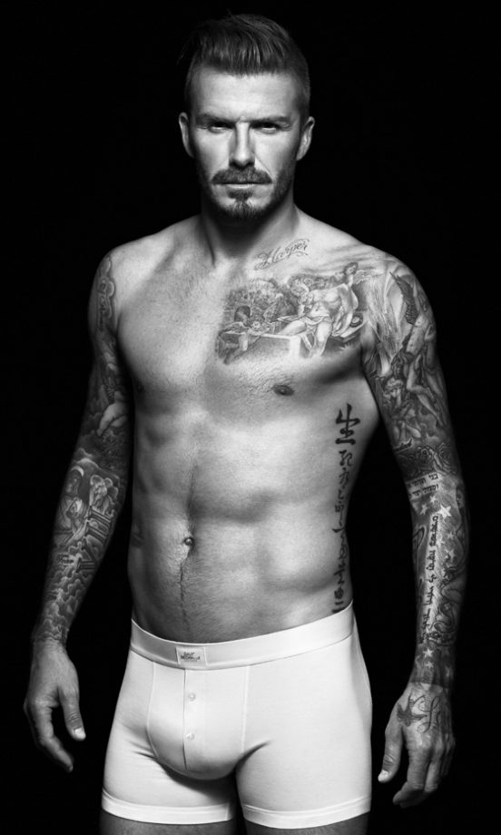 David Beckham's Sleeved Tattoos, 2014