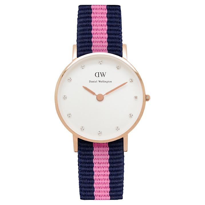 Daniel Wellington Rose Gold Watch, £89, John Lewis