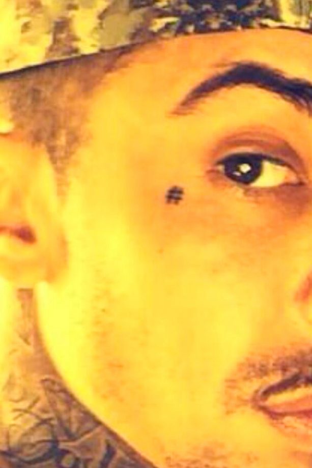 Dappy's Hashtag Tattoo, 2014