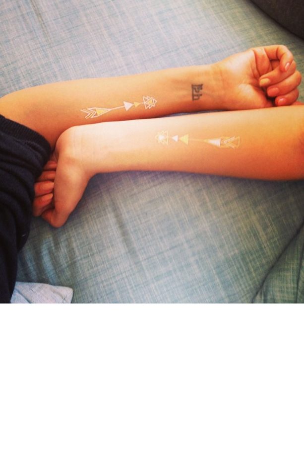 Jessica Alba And BFF Kelly Sawyer's Matching Tattoos, 2014