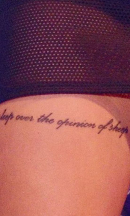 Jesy Nelson's 'A Tiger Never Loses Sleep Over The Opinion Of Sheep!', 2013
