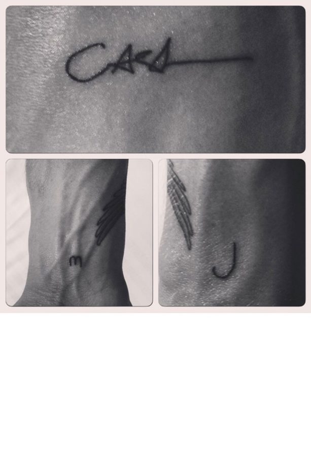 Oliver Proudlock Gets Cara Tattooed On Him, 2015