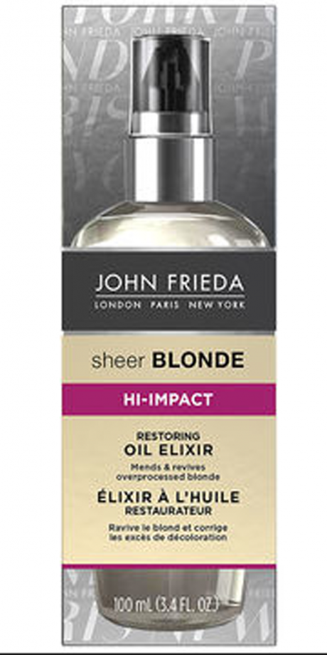 John Frieda sheer Blonde Hi Impact Oil Elixir, £9.99