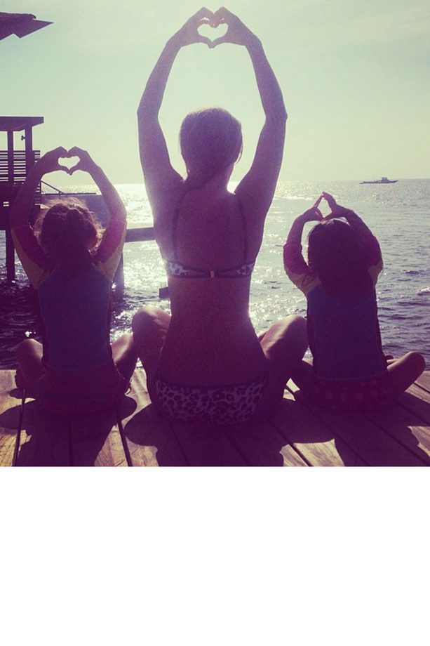 Myleene Klass And Her Two Daughers Ava And Hero Show The Love In This Loveable Holiday Pic, 2014