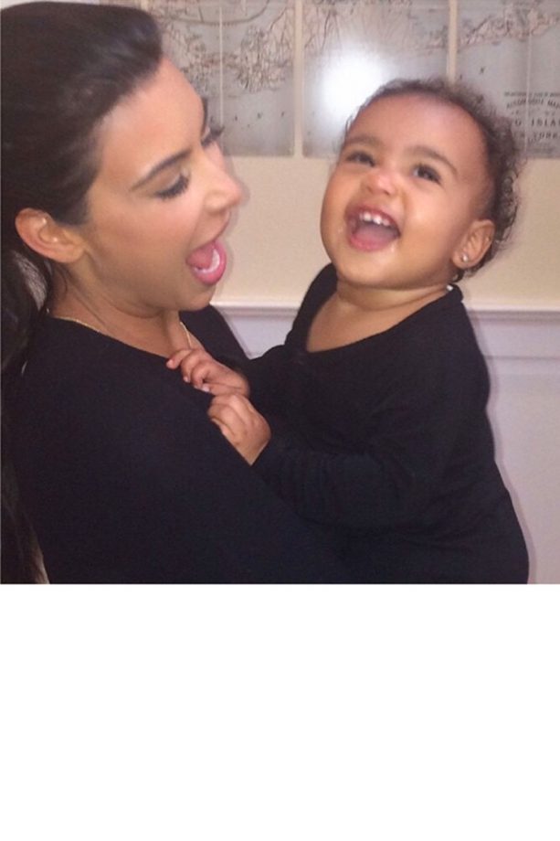 Kim Kardashian Shares This Adorable Snap Of Her And A Giggling North, 2014