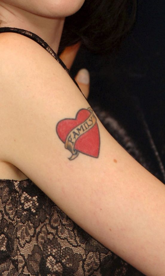Sophie Ellis-Bextor's Family Heart Tattoo, 2006